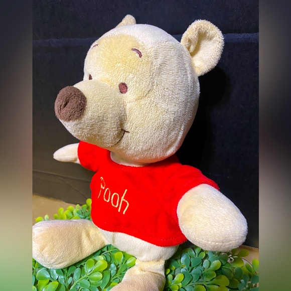 DISNEY BABIES WINNIE THE POOH PASTEL PLUSH RATTLES & EARS CRINKLE 12” - Picture 7 of 13